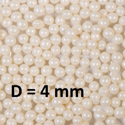 Шарики жемчужные D=4 мм, 1гр (30 шт) Кремовые оптом