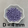 Бусины Матовые D=4, 1 гр (32шт) Фиолетовые оптом