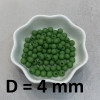 Бусины Матовые D=4, 1 гр (32шт) Зелёные оптом