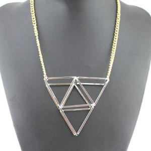 Дизайнерское геометричное ожерелье #5764
