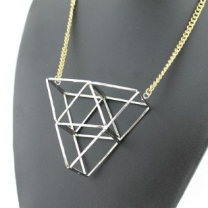 Дизайнерское геометричное ожерелье #5764